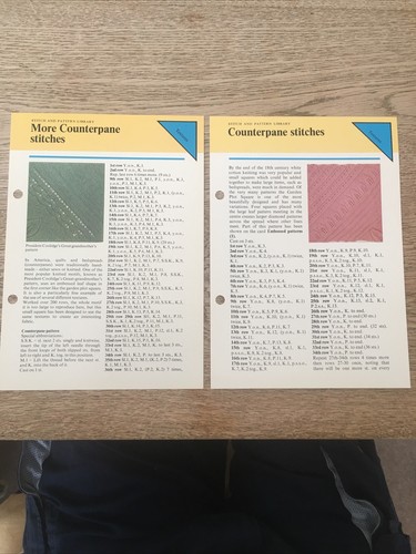 Knitting patterns counterpane - knitting,