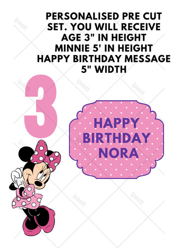 Personalised disney minnie - personalised,