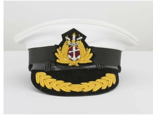 Merchant navy captain peak cap - navy,