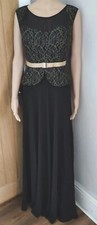 NWT Black Peplum Ball gown