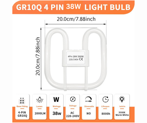 Eveready pin 38w gr10q light - eveready, 4