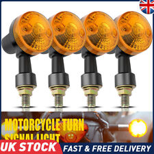 4xBlack Rear Turn Signal Bullet Blinker Indicator Light For Sukuzi Yamaha Honda
