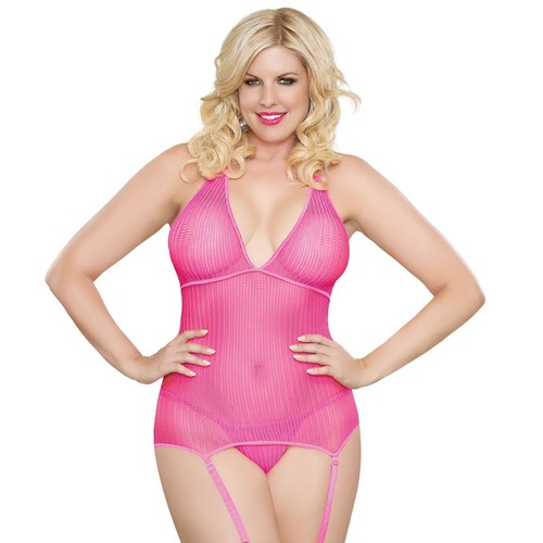 Queen size bustier g string - bustier, &