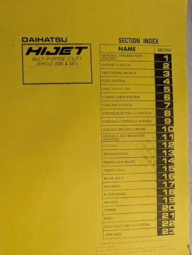 Daihatsu hijet factory - daihatsu, service