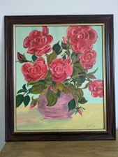 Vintage Original Roses In A