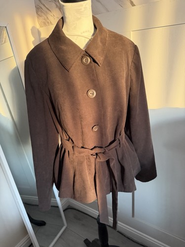 Mia moda brown belted faux - brown,