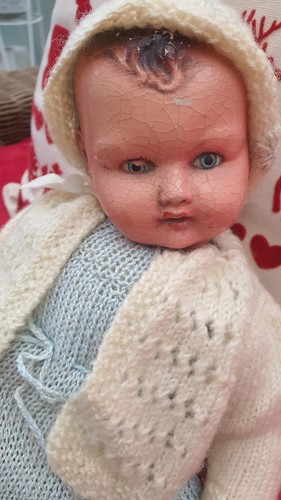 Antique baby doll - antique, with