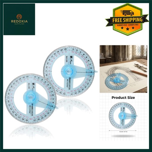 Clear 360 degree - clear, protractor