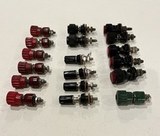 VINTAGE BINDING POSTS terminal x 18. Radio Wireless Ham Military. Captive, Used