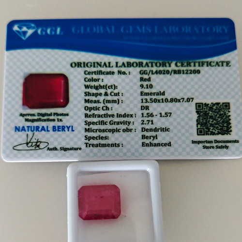 Ggl certified natural red - ggl,