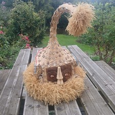 Vintage Rare Early 20th Century African Kuba Elephant Trunk Headress Mask