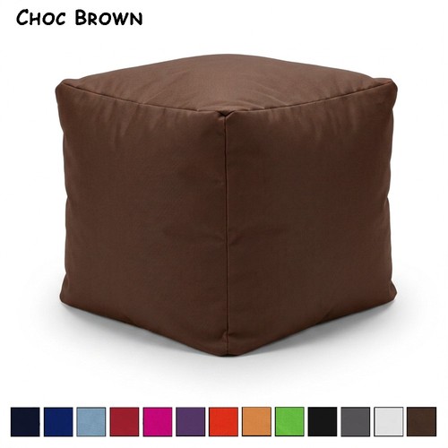 Cotton bean bag cube pouffe - bag,