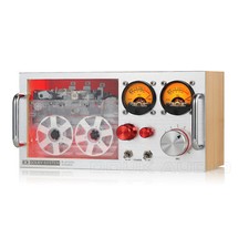 Vintage Dual VU Meter Retro