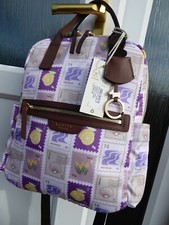 Radley bag Radley backpack Finsbury park Holiday Stamps fabric backpack