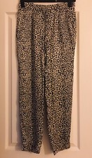 ZARA Leopard  Print Silky Trousers - Size small
