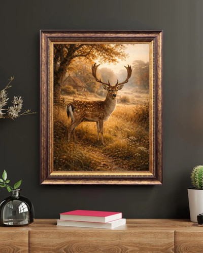Majestic autumn fallow - autumn, stag