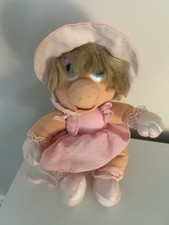 Baby Miss Piggy Soft Toy plush Vintage 1986 11" Rainbow Toys Jim Henson muppets 