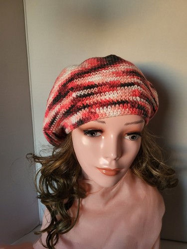Handmade crochet beret hat - crochet,
