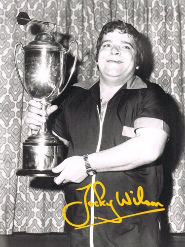 Jocky wilson signed - wilson,