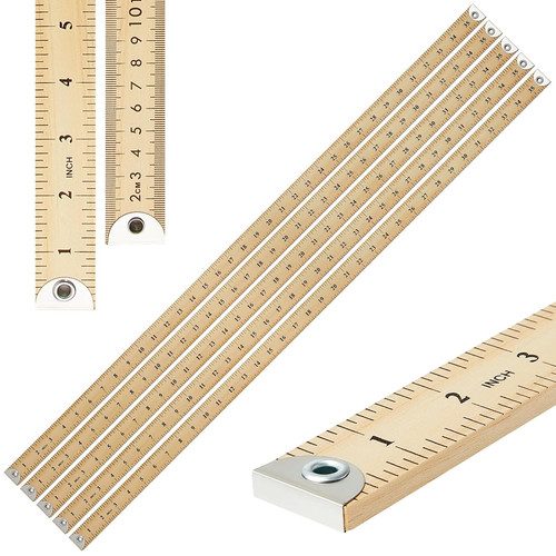 Heavy duty wooden yardstick - wooden, 36