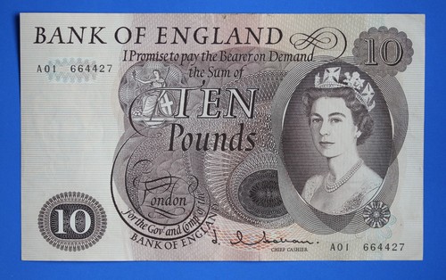 1964 bank england ten pound - of,