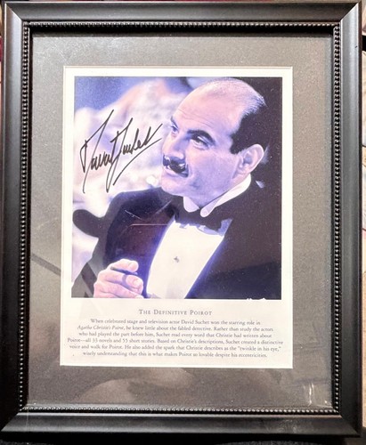 David suchet signed photo - suchet,
