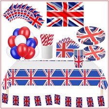 Union Jack Plates Cups Napkins