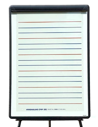 White board flipchart overlays - white,