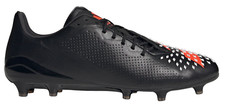Adidas Mens Rugby Predator Malice LS FG Boots / Black Orange / RRP £180