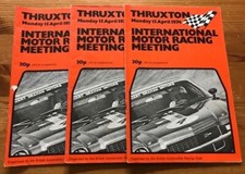 THRUXTON MOTOR CIRCUIT Monday 15th April 1974 Official Race Programmes