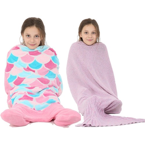 Kids blanket mermaid - tail, soft