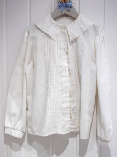 Girls cream blouse age years - girls, 8