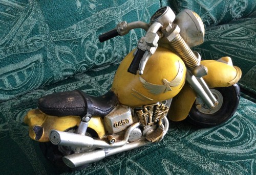 Shudehill yellow motorbike - shudehill,