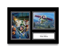 Tim Allen Signed A4 Photo Autograph Card Buzz Lightyear Toy Story Gift Display