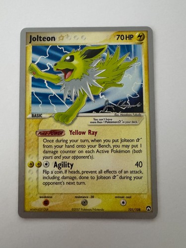 Pokémon tcg jolteon gold - pokémon,