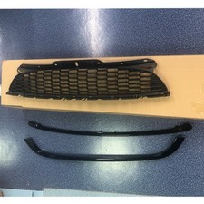 3Pcs Gloss Black Front Bumper