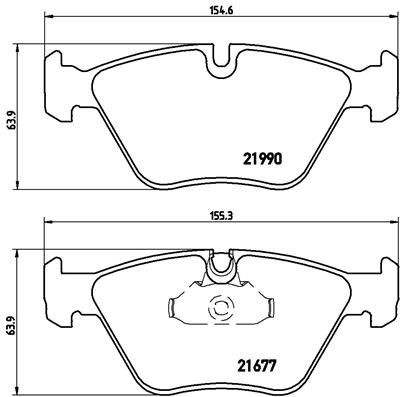 Brembo front brake pad - front,