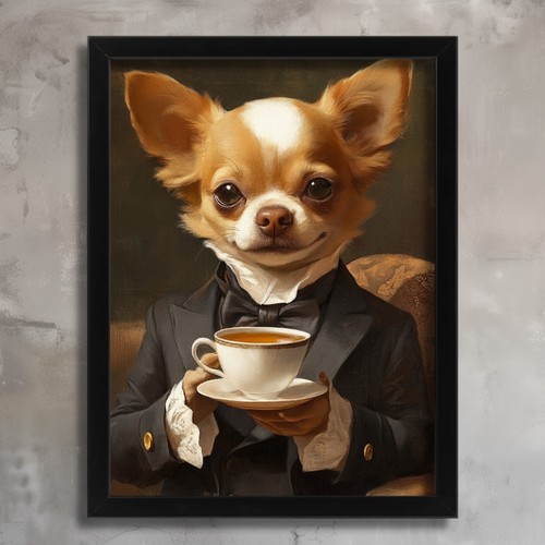 Chihuahua wall art victorian - wall,