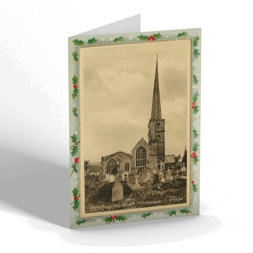 Xmas notelet vintage - xmas,