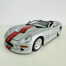 Burago 1:18 Scale Shelby Series 1 Diecast Sports Car Model In Silver