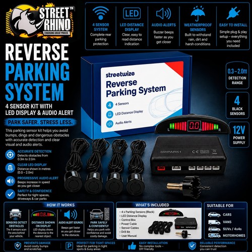 Reverse parking sensors - parking, 4