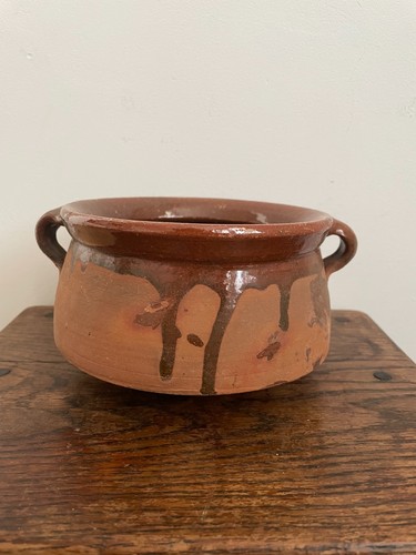 French vintage terracotta pot - french,
