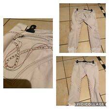 White Animo Ladies Breeches/Jodhpurs IT42 UK10 Diamante detail