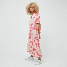 coast dress pink white floral