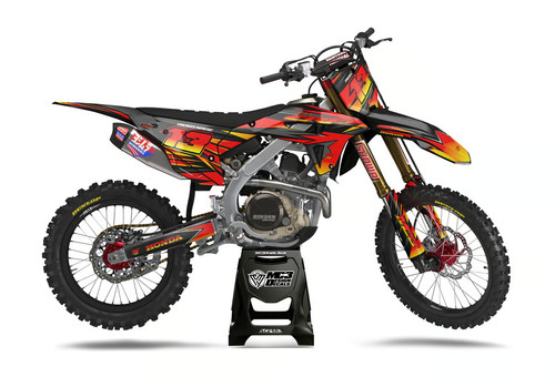 Honda motocross graphics - honda,