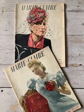 ~2 x Vintage French 1930/40's Marie Claire Magazines~