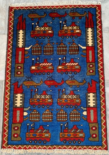 2x3 afghan war rug - ft,