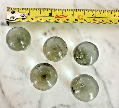Five vintage handmade - five, clear