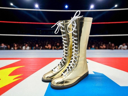 Handmade wrestling long - long, boots