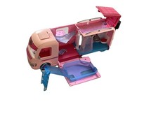 Large Barbie Caravan Multiple Pieces Extendable Cups, Food, Cutlery Included